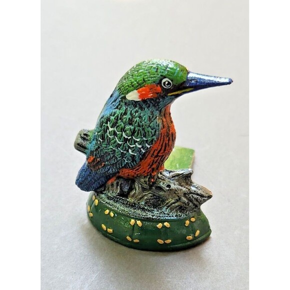 Cast Iron Bookends Bird Hummingbird Rare Old Birds - Picture 10 of 16